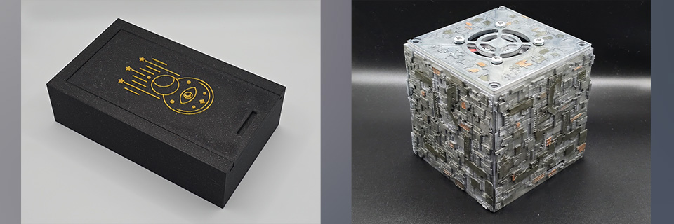 Custom designed tarot boxes and novelty Star Trek Borg Inspired Raspberry Pi case